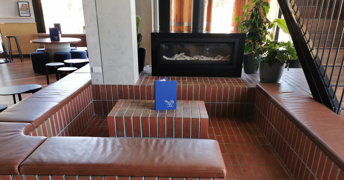 Boston Brewing Victoria Park fire place