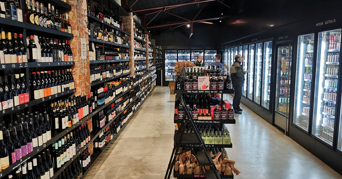 Besk West Leederville bottle shop section Besk West Leederville bottle shop section