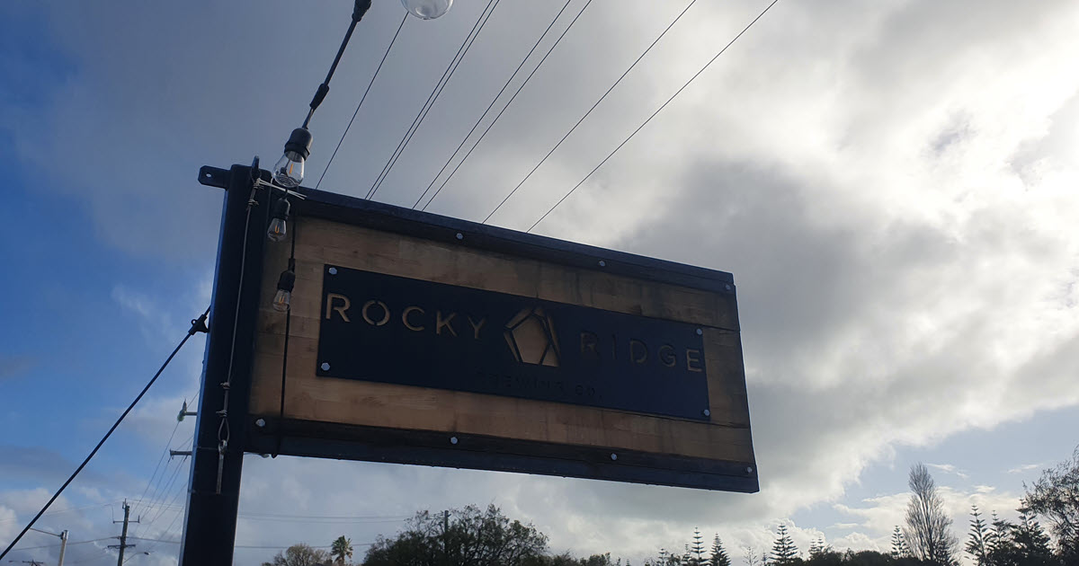 Rocky Ridge Bunbury Cellar Door branded sign Rocky Ridge Bunbury Cellar Door branded sign