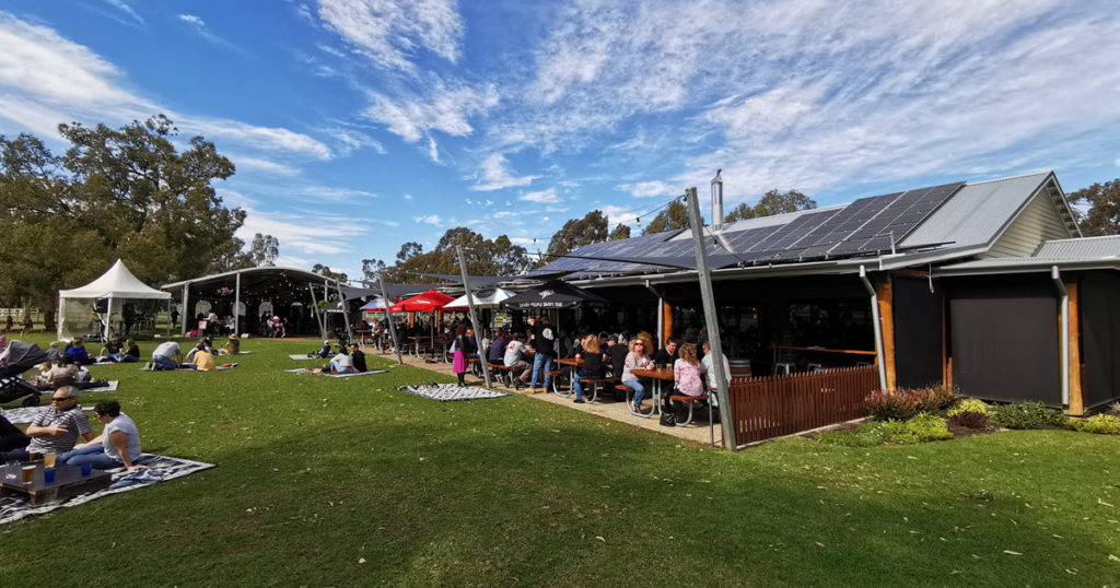 The Henley Brook Swan Valley Alfresco Dining Area